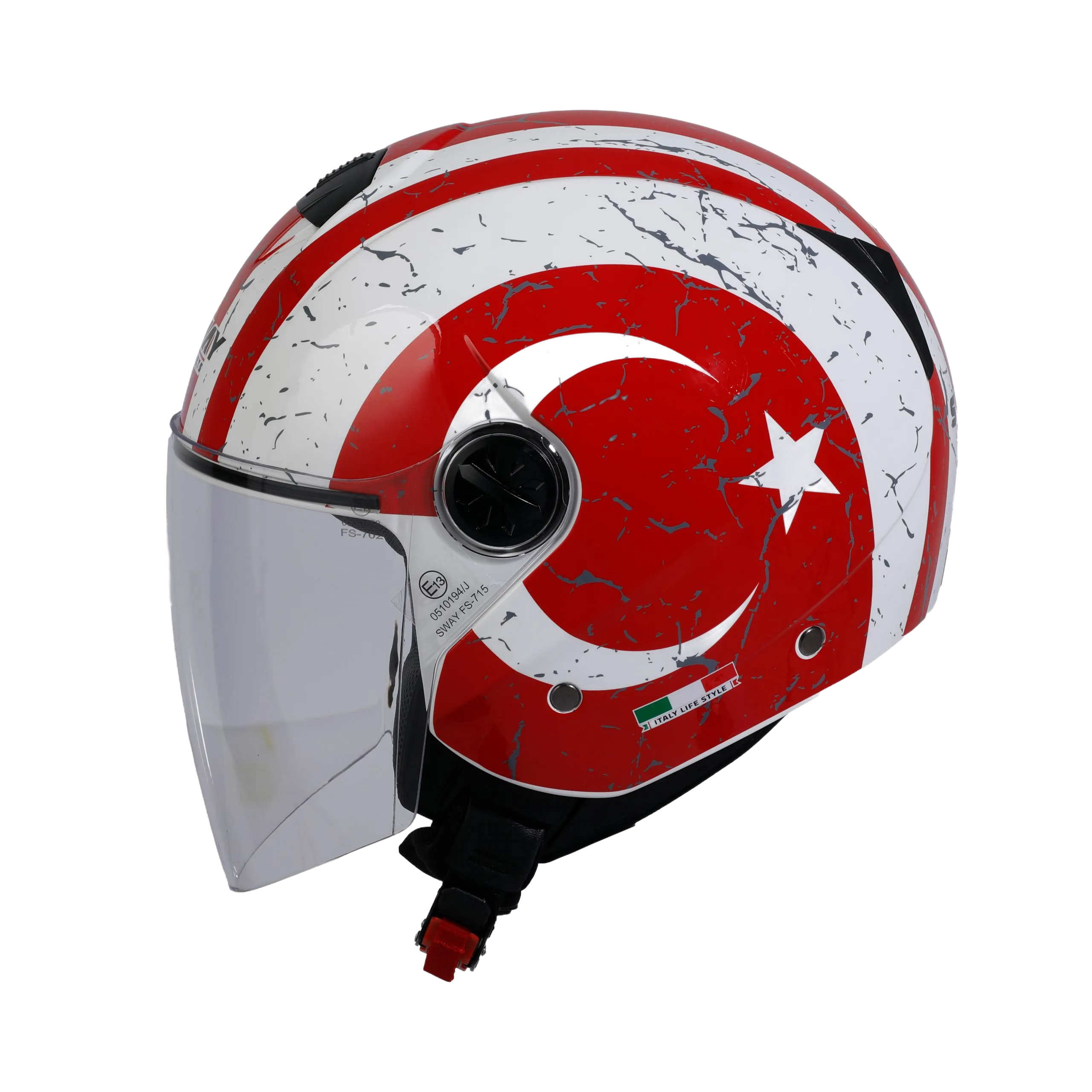 SWAY SW 715 BAYRAK Yarım Kask