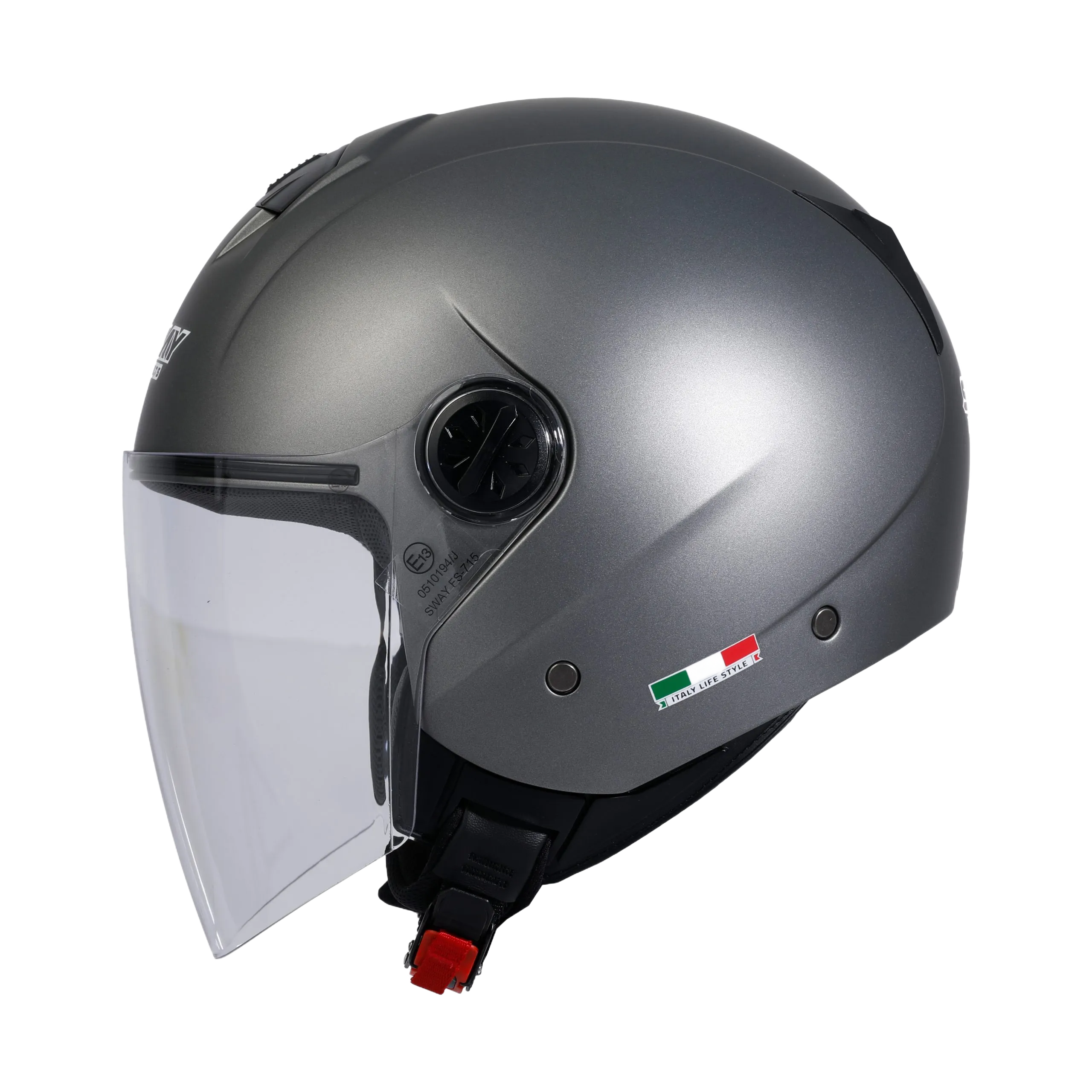 SWAY SW 715 Metalic Grey Yarım Kask